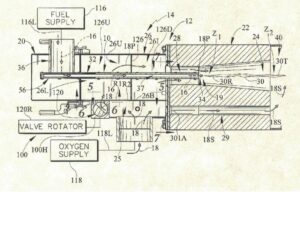 US PATENT - Oxygen-fuel burner with staged oxygen supply
